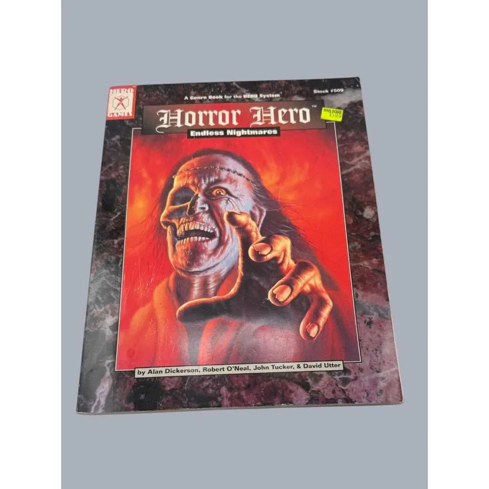 Horror Hero Endless Nightmares HERO System Genre Book 1994 Hero Games #509